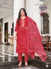 Seerat Vol 14 By Radhika Rayon Printed Kurti With Bottom Dupatta 